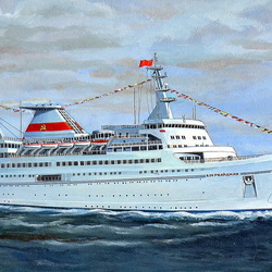 Круизный лайнер "Азербайджан".