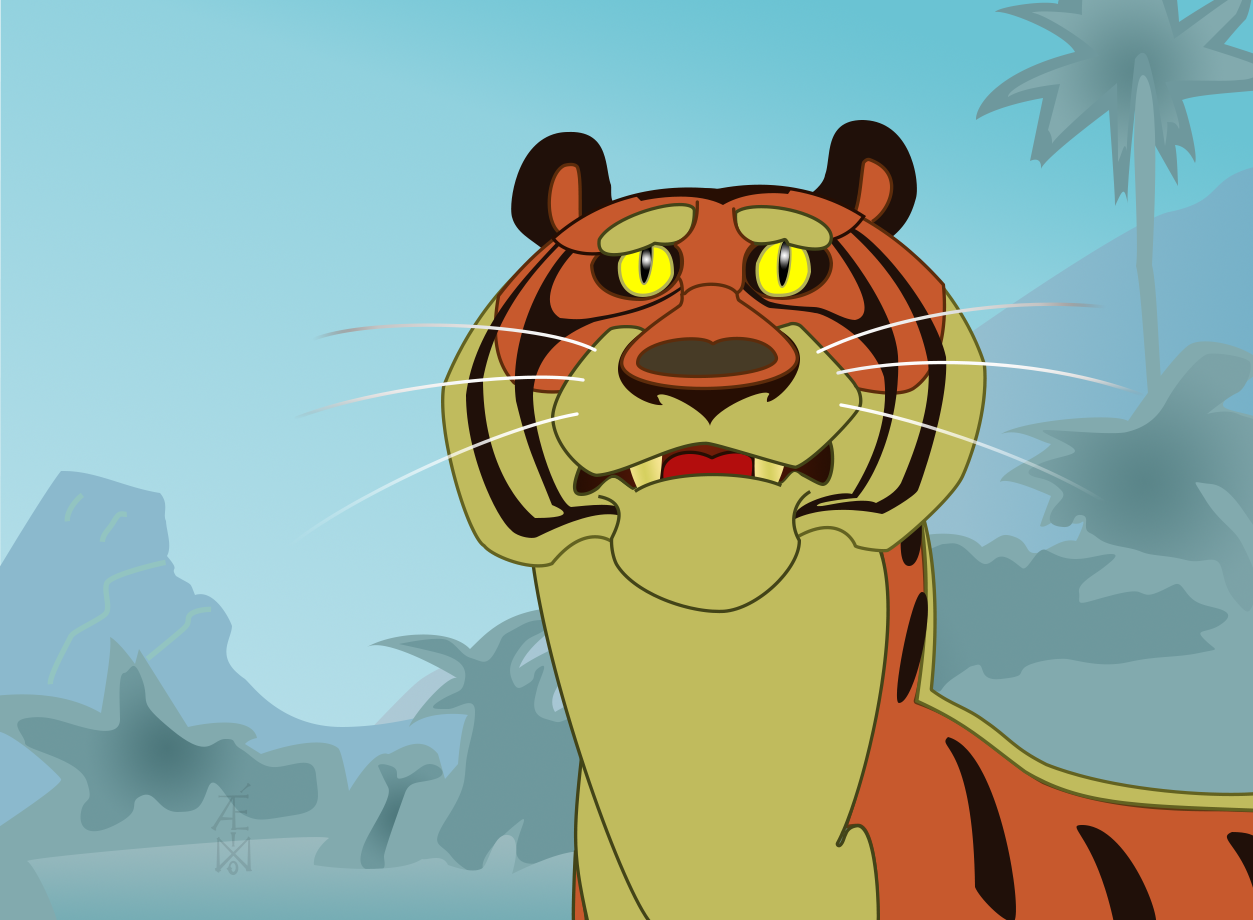 Тигр из мультфильма маугли. Тигр Шерхан из Маугли. Шерхан Дисней. Шерхан из Маугли.