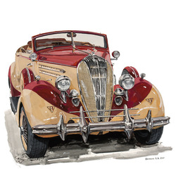 автомобиль Hudson Eight 1936, рисунок 