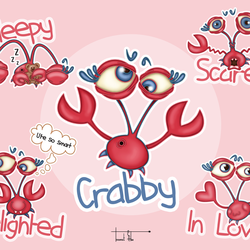 Crabby Stickers