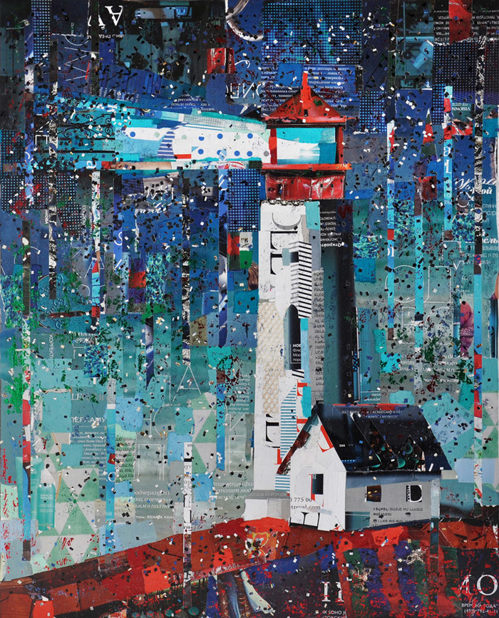 Иллюстрация Маяк в стиле импрессионизм | Illustrators.ru