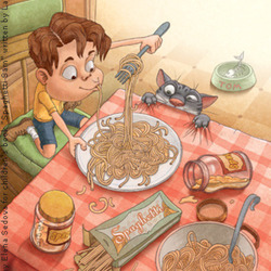 Иллюстрация для книги Spaghetti Sam