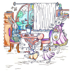 Семья крольчат