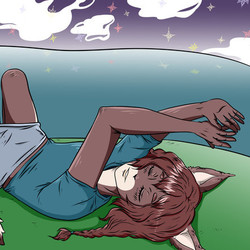 Девушка кошка