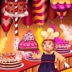 Рекламные иллюстрации для компании торты "Усладов"