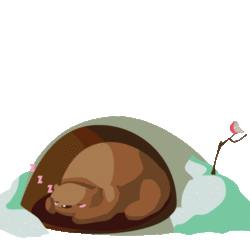 Иллюстрация "Спящий миша"