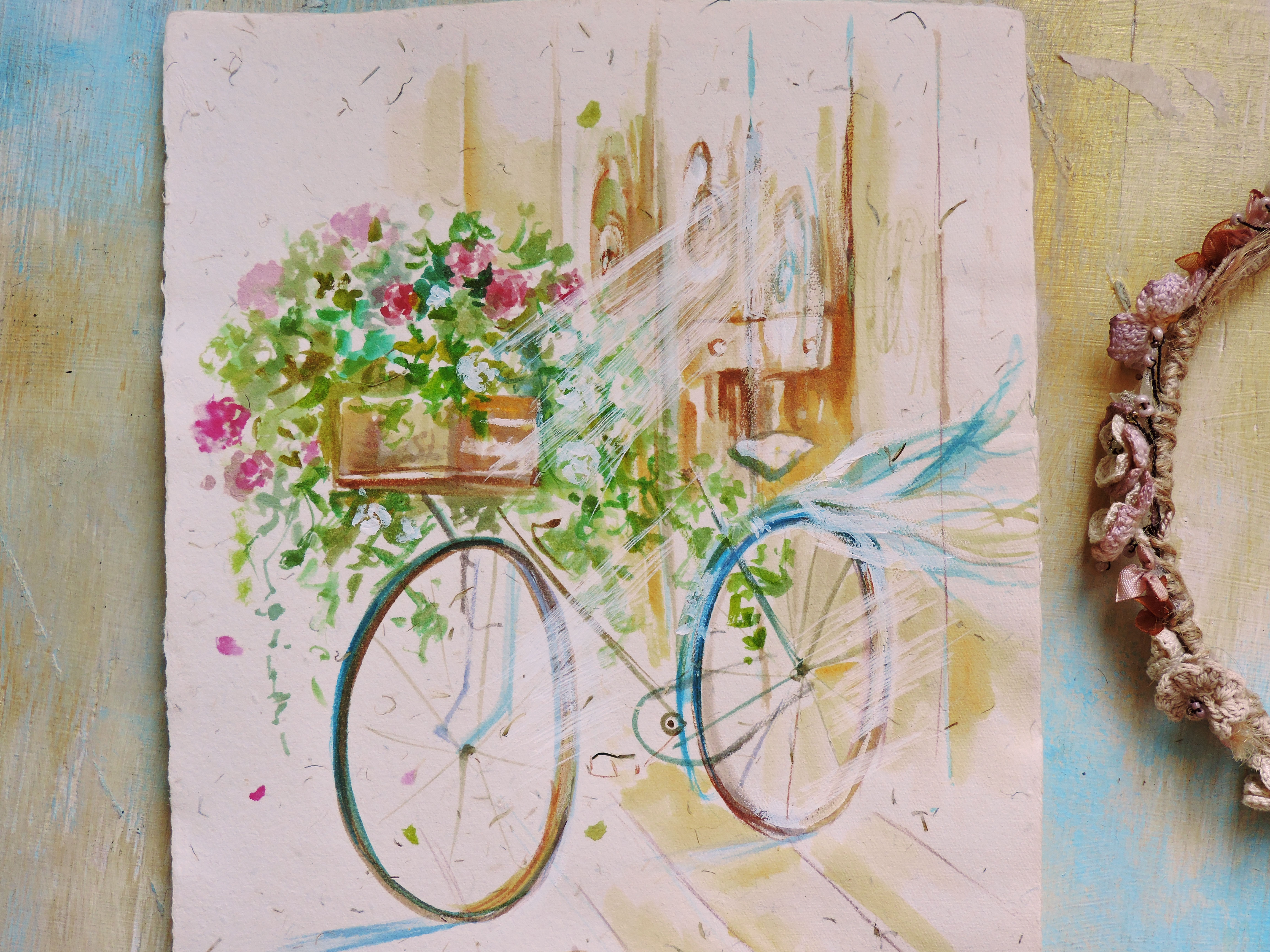 Цветочный велосипед Аннет Логинова