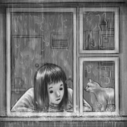 Дождь и котик