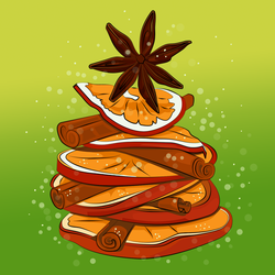 Апельсиновая ель.