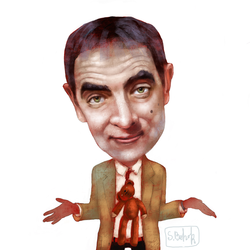 Mr.Bean Роуэн Аткинсон с другом