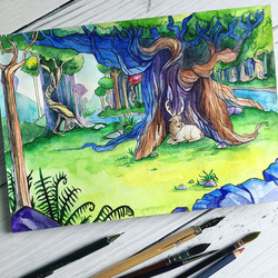 щедрый лес, иллюстрация