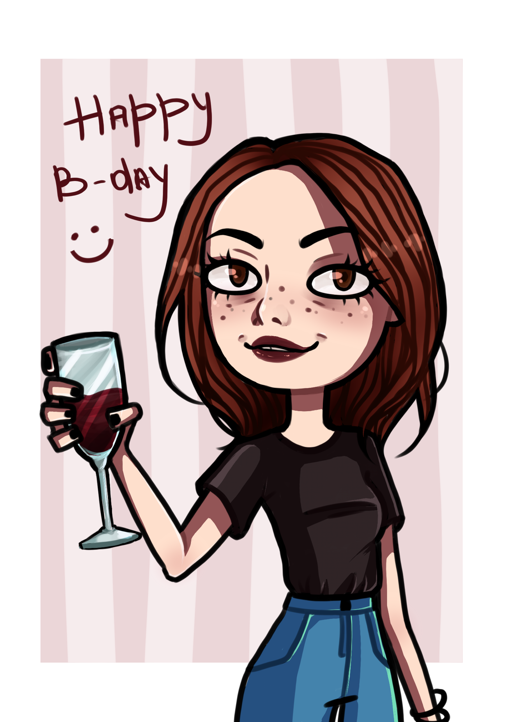 Иллюстрация Открытка на день рождения в стиле 2d | Illustrators.ru