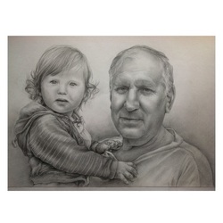 Дедушка с внучкой