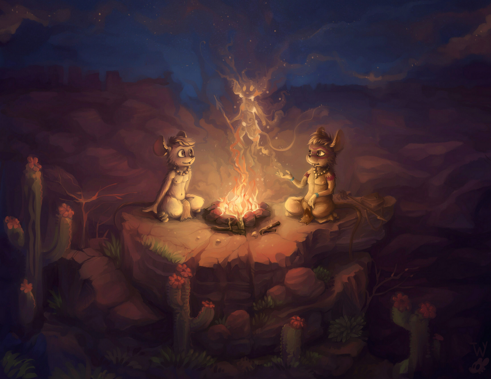 Мыши у костра