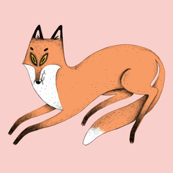 jumping fox