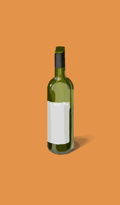 Иллюстрация The Bottle в стиле 2d, этюд | Illustrators.ru