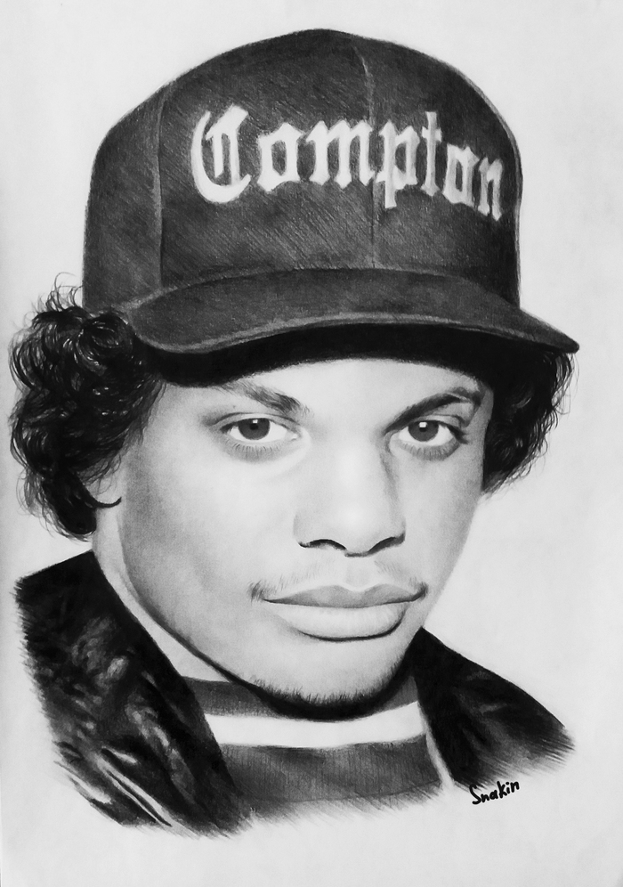 Иллюстрация Eazy-E, 2016 в стиле реализм Illustrators.ru.