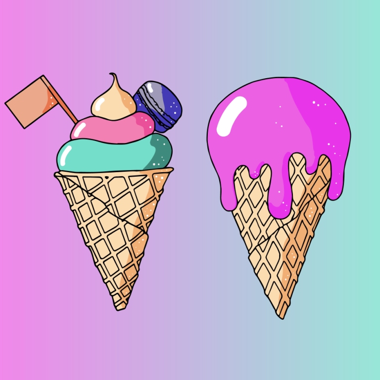 Ice cream рисовать