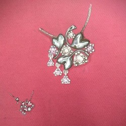 Подвеска "Весенние сердца"