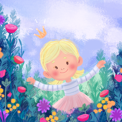 Illustration  for book "How to be a princess"
