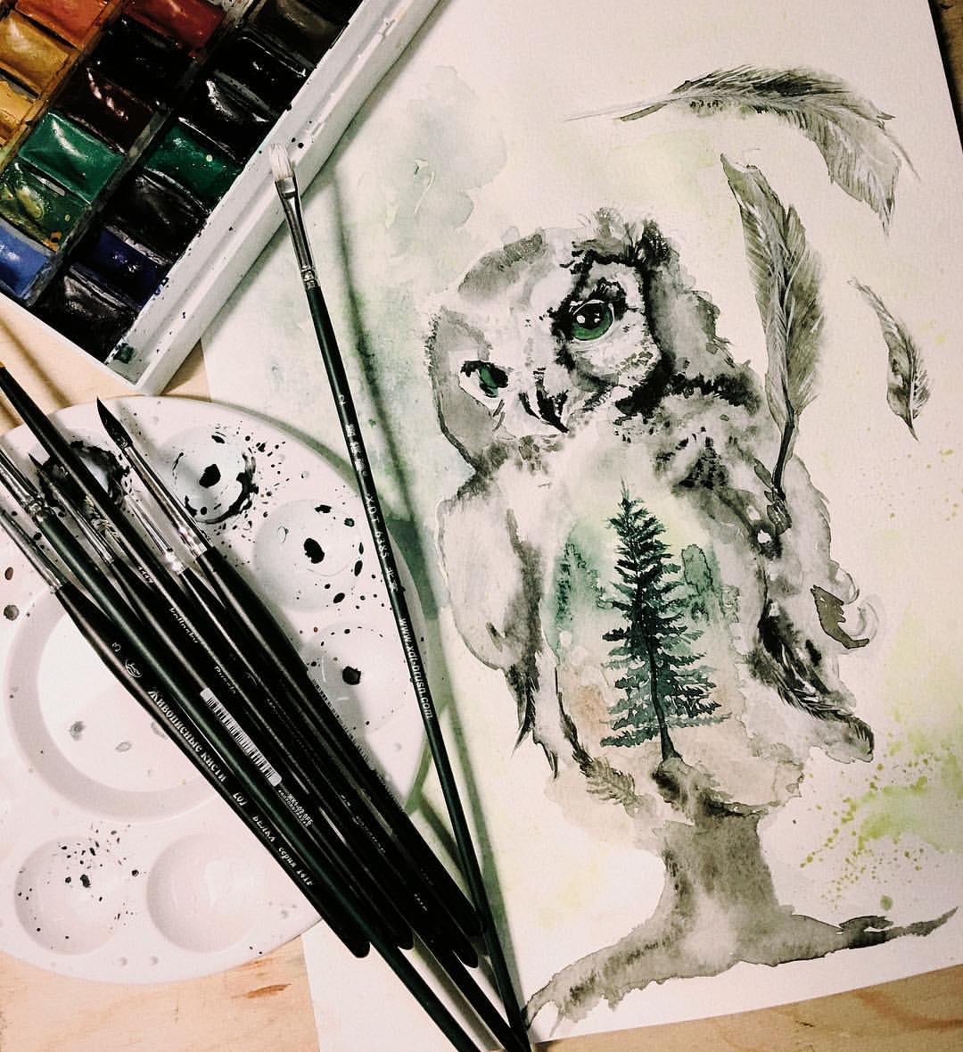 Хранительница леса, мудрая сова