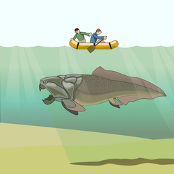 Гигантский древний дунклеостей