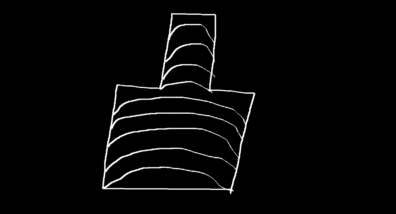 здание под лунным светом