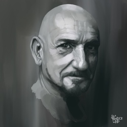 Портрет Бена Кингсли