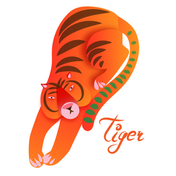 Игривый тигр