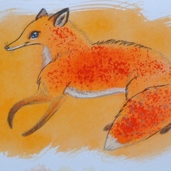 рыжий лис