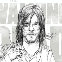 Caricature. Daryl Dixon