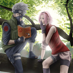 "Naruto" - Kakashi Hatake and Sakura Haruno 