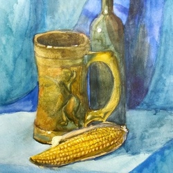 Натюрморт с кукурузой