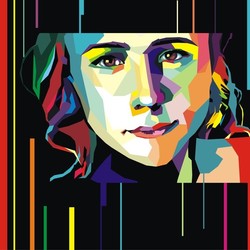 портрет в стиле wpap