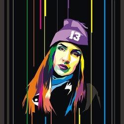 портрет в стиле wpap