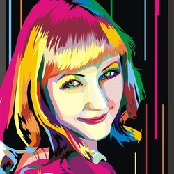 портрет в стиле wpap