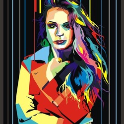 портрет в стиле wpap