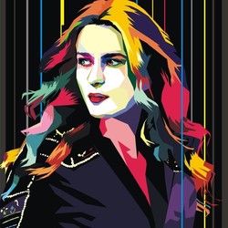 портрет в стиле wpap