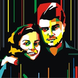 портрет в стиле wpap