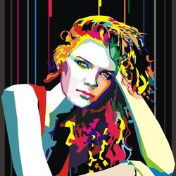 портрет в стиле wpap