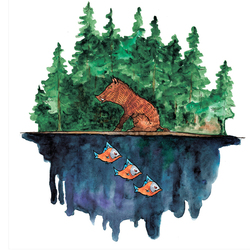 Иллюстрация-принт для печати на продукции