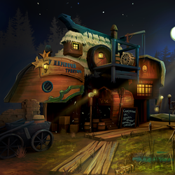 CG Artist Challenge - Slavic fairy tales pirates. Tavern "Older brothers"