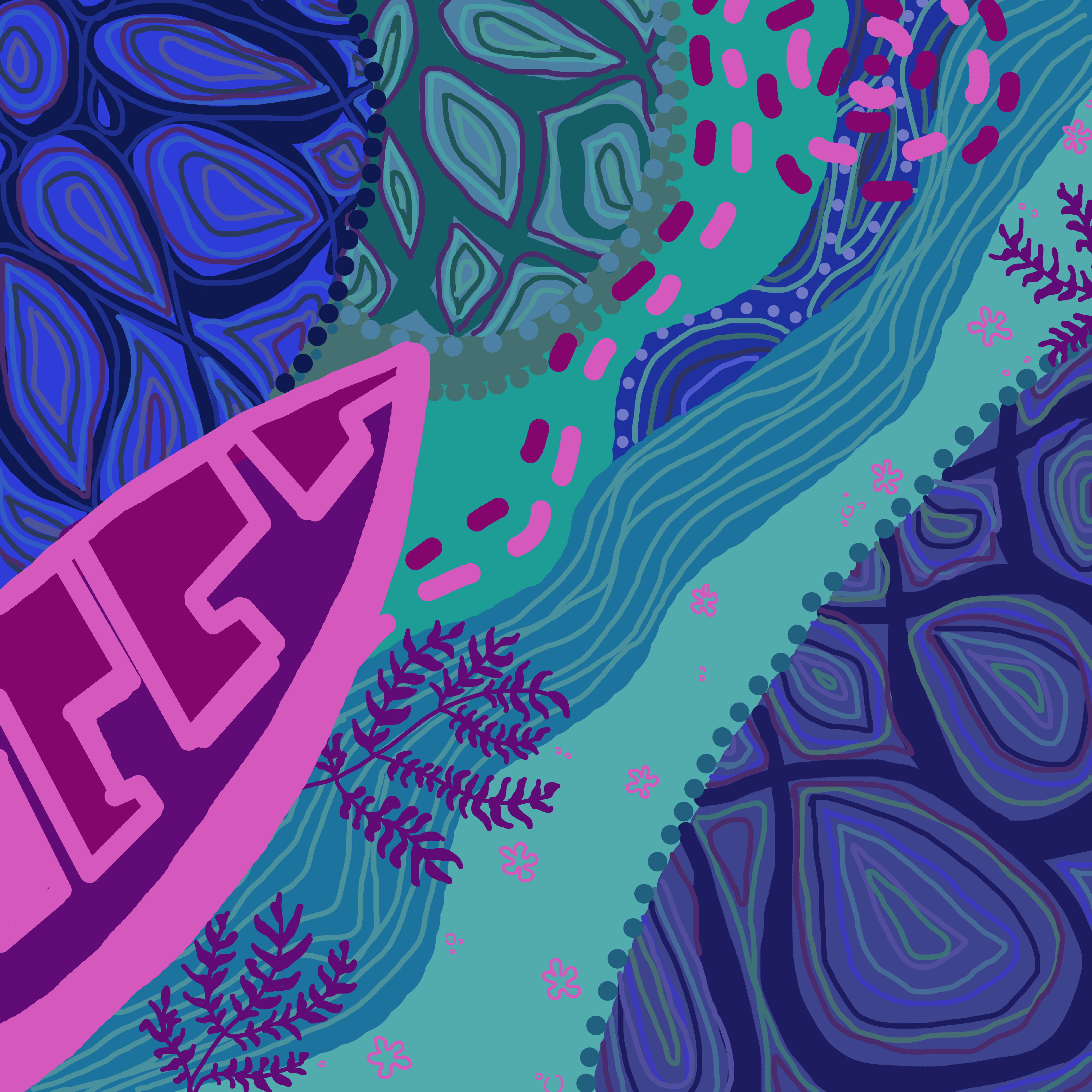 Иллюстрация Лодка в стиле 2d, книжная графика, компьютерная графика