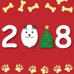 Новогодняя открытка 2018