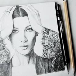 Белла Хадид, портрет