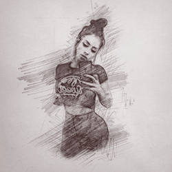 Портреты, рисунок карандашом по фотографии