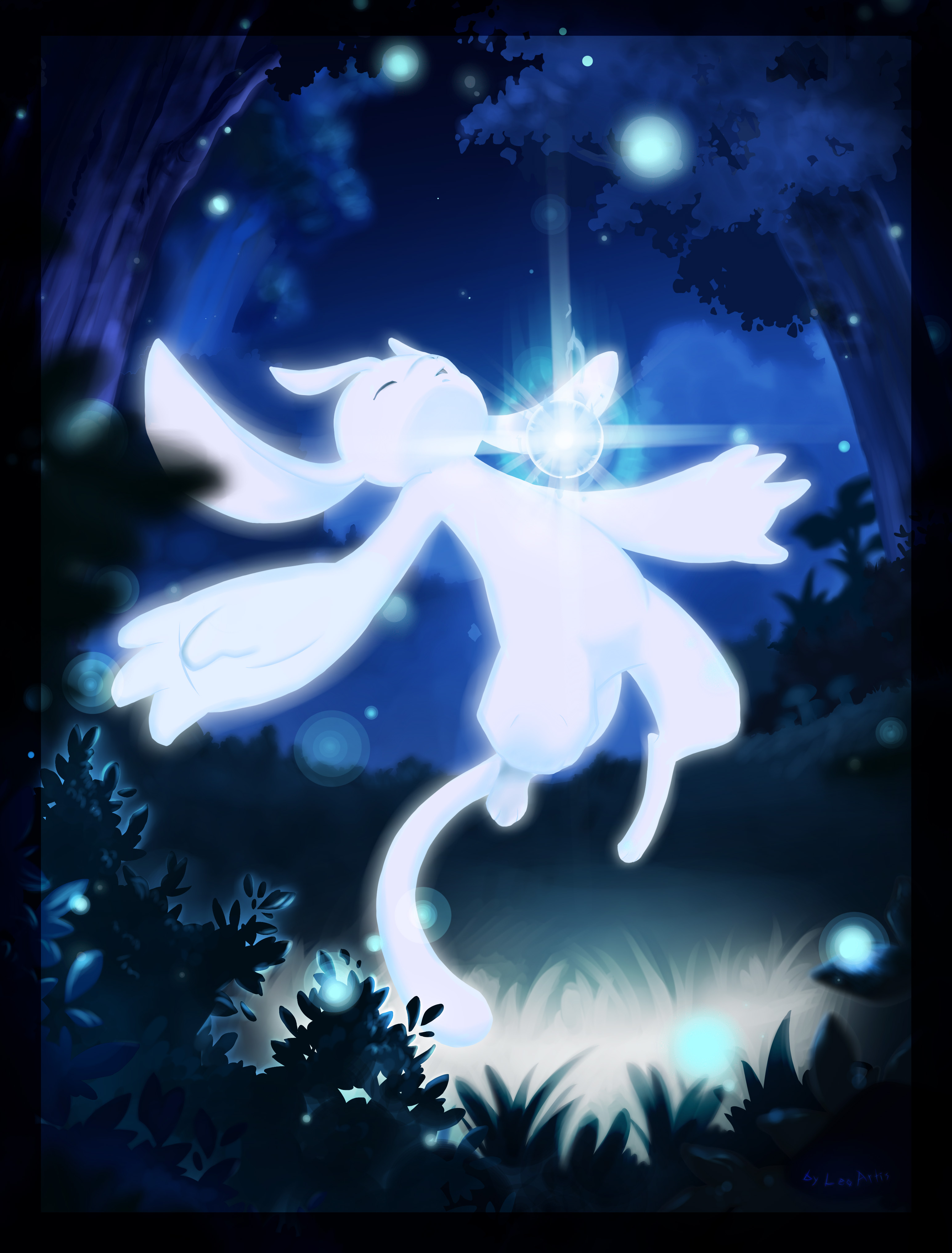 Иллюстрация Ori and the blind forest (Fun art) в стиле 2d, cg,