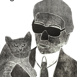 Портрет Карла Лагерфельда