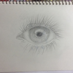 "Глаз" простой карандаш