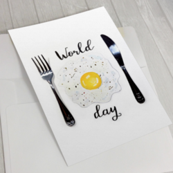 Открытка к Всемирному Дню Яйца
